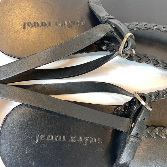 Jenni Kayne Leather Mila Braided Leather Thong Sandals Ankle Strap 41 / US 11 - Picture 6 of 8